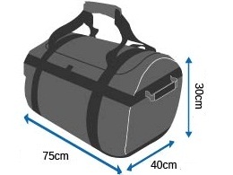 Размеры дорожной сумки - рюкзака OB1059B