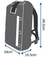 Размер рюкзака для водного похода OB1142BLK