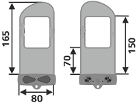 Размер герметичного чехла Aquapac 104