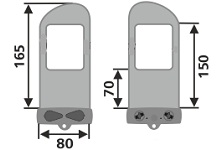 Размер чехла Aquapac 108