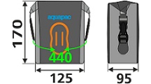 Размер внешней водозащитной сумки Aquapac 021