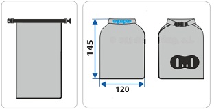 Размер водозащитного чехла Aquapac 046 Stormproof Pouch Grey