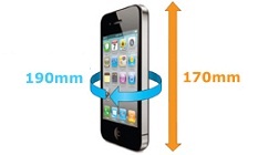 Размер телефона для водонепроницаемого чехла Aquapac 124