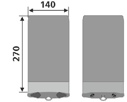 Размеры водонепроницаемого чехла Aquapac 654 gray