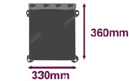 Размеры водонепроницаемой сумки Aquapac 674