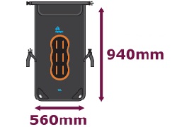 Размеры спортивного рюкзака Aquapac 750