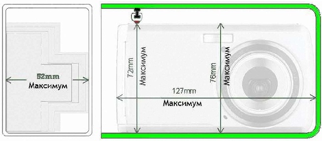 Внутренние размеры бокса Camera Shield CS-Y