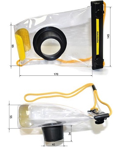 Размеры герметичного чехла для фотоаппарата Ewa-Marine D-CG3