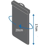 Размер водонепроницаемый чехла OB1009BLK