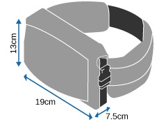 Размеры поясной водозащитной сумки OverBoard OB1048C