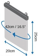 Размеры водозащитного чехла OverBoard OB1073F