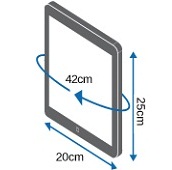 Размер планшета для чехла OB1086BLK