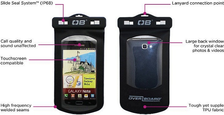 OverBoard OB1106BLK Waterproof Large Phone Case