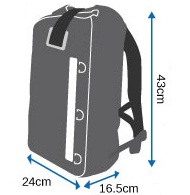 Размер непромокаемого рюкзака OverBoard OB1141Y