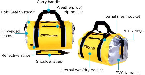 Спортивная водонепроницаемая сумка OverBoard OB1150Y