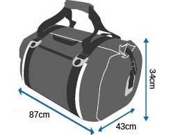 Размер герметичной сумки OverBoard OB1152BLK