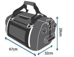 Размеры водонепроницаемой сумки - рюкзака OverBoard OB1154BLK