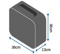 Размеры сумки для фотокамеры OB1160BLK