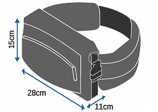 Размеры герметичной поясной сумки OB1164BLK