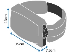 Размеры розовой поясной гермосумки OB1049BLK-P