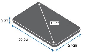 Размер ноутбука для чехла OB1069S