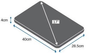 Размер ноутбука для чехла OB1074S