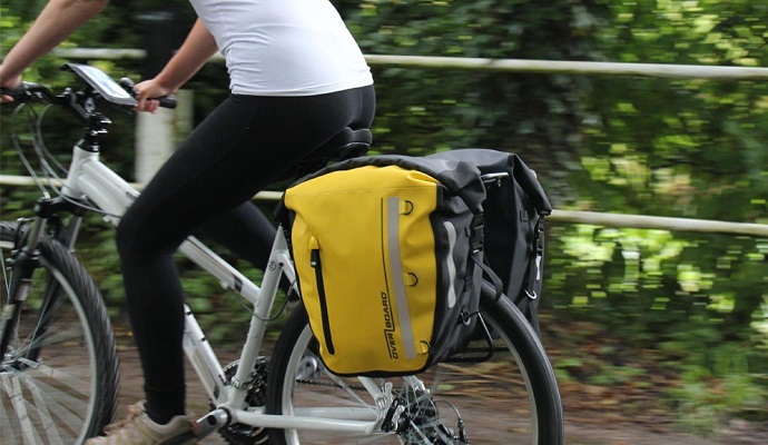 Водонепроницаемая сумка для велосипеда с креплением на багажник к заднему колесу
