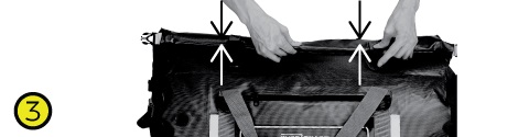 Система герметизации Pinch & Fold для водонепроницаемой сумки OB1203GRY (3)